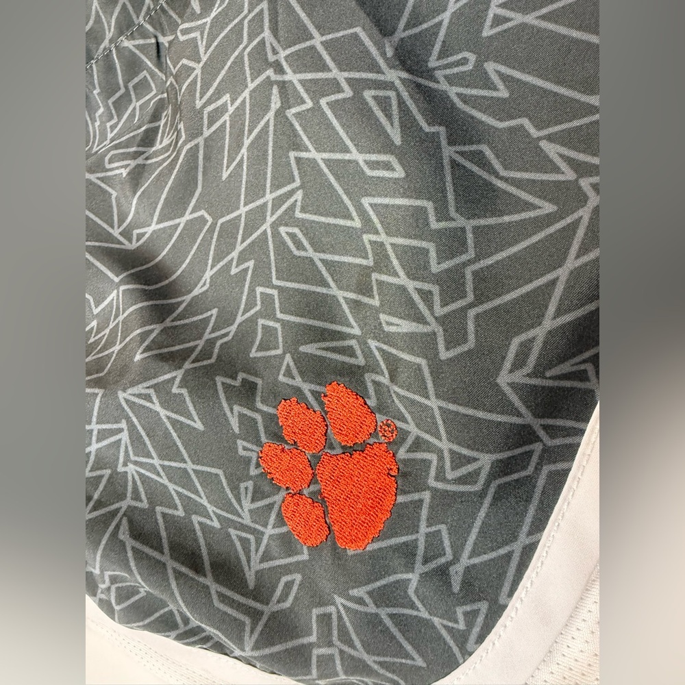 Nike drift embroidered papering athletic women’s XS shorts black orange (bin N) - Picture 4 of 8